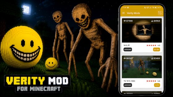 Verity Mods for Minecraft 4.4. Скриншот 2