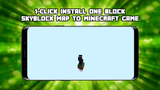 One Block Map for Minecraft 3.10. Скриншот 1