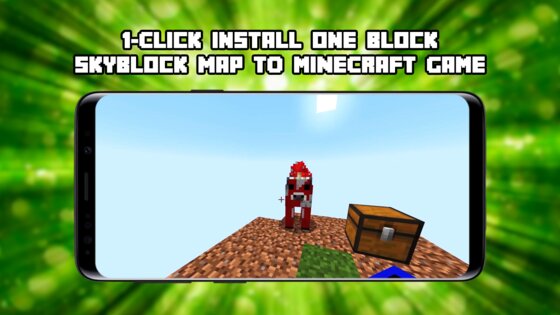 One Block Map for Minecraft 3.10. Скриншот 2