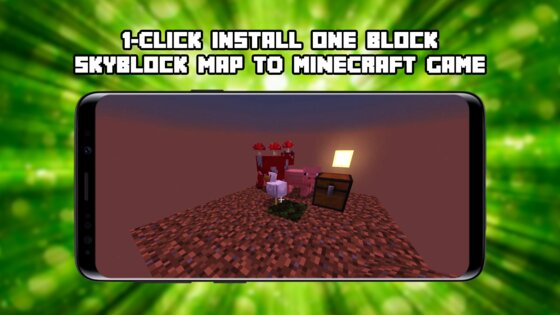 One Block Map for Minecraft 3.10. Скриншот 3