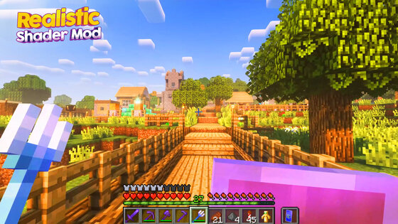 Realistic Shader Mod Minecraft 1.9.85. Скриншот 15