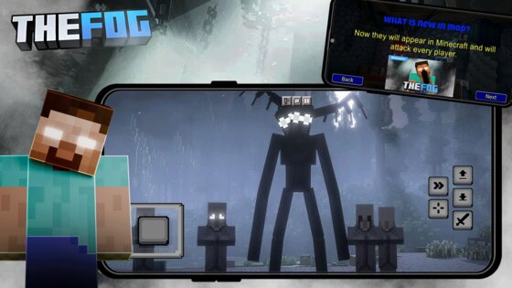 Mod Creatures of the Fog MCPE 4.0. Скриншот 4
