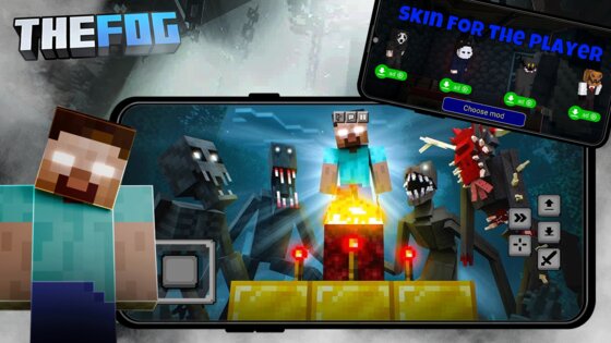 Mod Creatures of the Fog MCPE 4.0. Скриншот 11