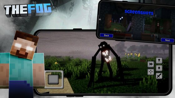 Mod Creatures of the Fog MCPE 4.0. Скриншот 18