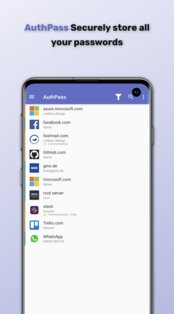 AuthPass – KeePass совместимый менеджер паролей 1.9.10. Скриншот 1