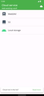 Cryptomator 1.12.3. Скриншот 2