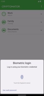 Cryptomator 1.12.3. Скриншот 4
