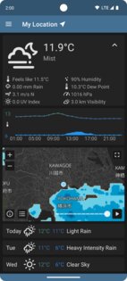 QuickWeather 2.8.7. Скриншот 3