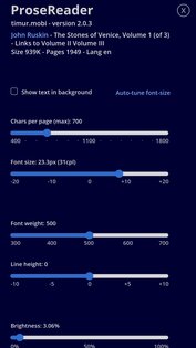 ProseReader 2.1.6. Скриншот 3