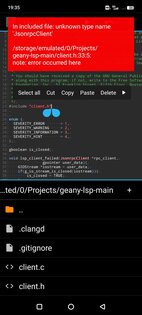 TermuC 0.2.4. Скриншот 2