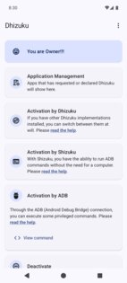 Dhizuku 2.11.2. Скриншот 1