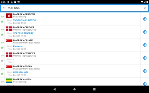 VesselFinder 6.5.0. Скриншот 13