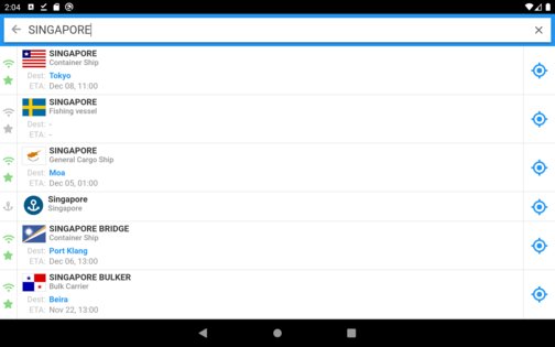 VesselFinder 6.5.0. Скриншот 14