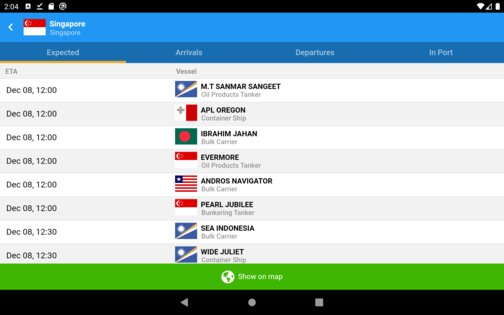 VesselFinder 6.5.0. Скриншот 15