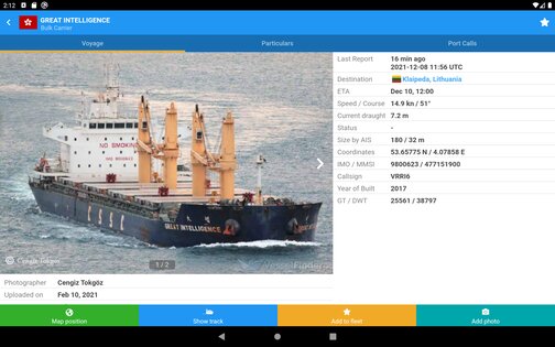VesselFinder 6.5.0. Скриншот 18