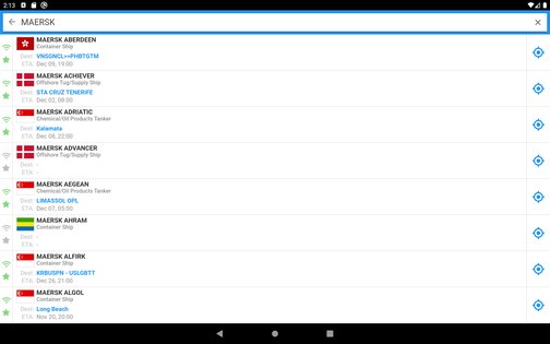 VesselFinder 6.5.0. Скриншот 22