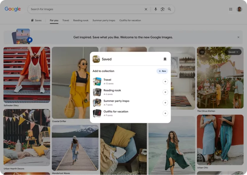 В честь 25-летия Google обновила интерфейс «Картинок»: больше похоже на Pinterest