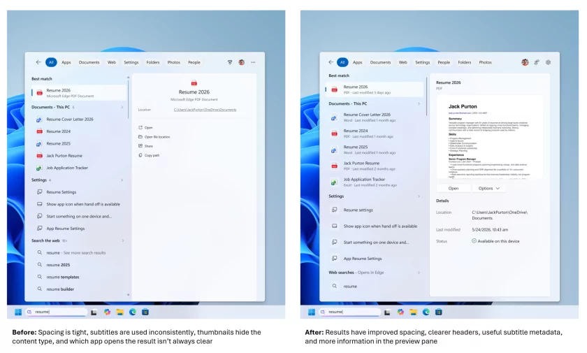 Microsoft прокачала поисковую строку в Windows 11: рекламу убрали
