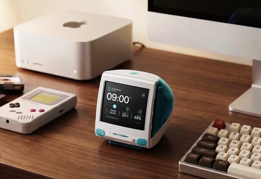 Компания RayCue создала ИИ-будильник и колонку в виде компьютера Apple iMac G3 из 1998 года