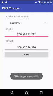DNS Changer (by Duck Software). Скриншот 1