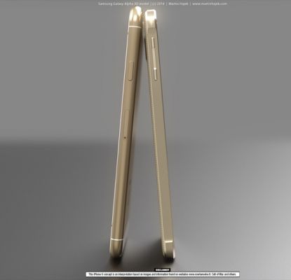 Внешнее сравнение 3D модели IPhone 6 и Samsung Galaxy Alpha
