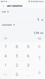 Samsung калькулятор. Скриншот 2