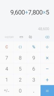 Samsung калькулятор. Скриншот 4