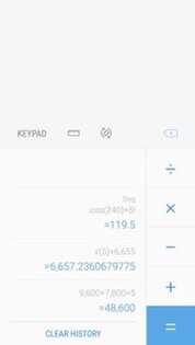 Samsung калькулятор. Скриншот 3