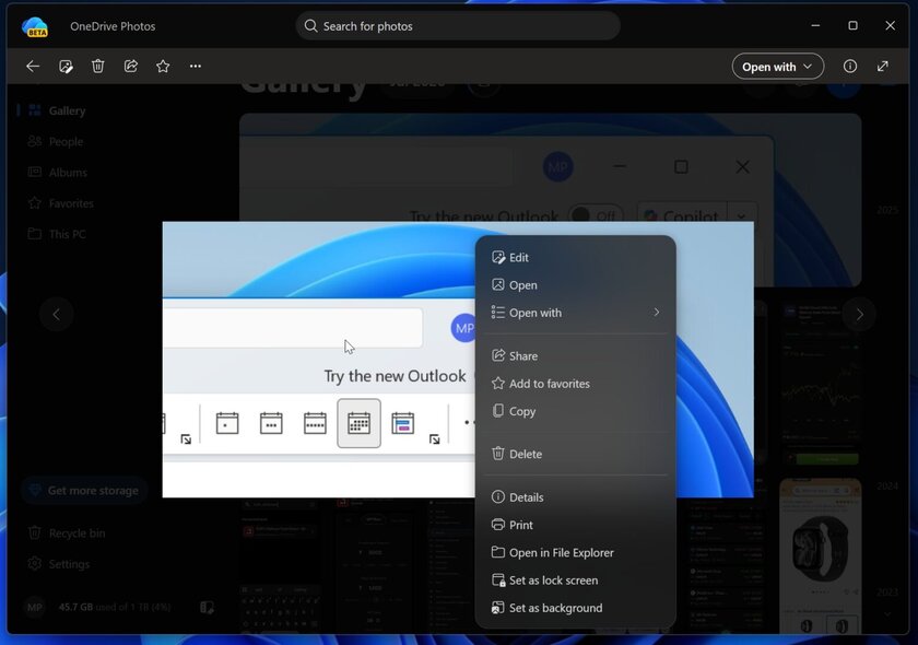 Microsoft незаметно устанавливает приложение OneDrive Photos в Windows 11, и оно ищет лица на пользовательских фото