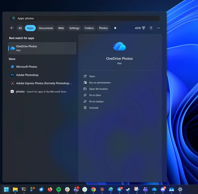 Microsoft незаметно устанавливает приложение OneDrive Photos в Windows 11, и оно ищет лица на пользовательских фото