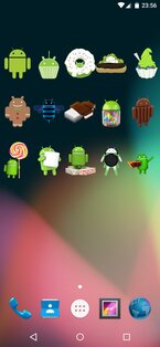 Waving droid Widget. Скриншот 2