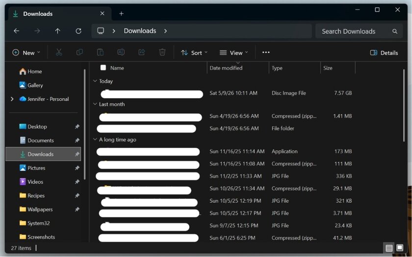 В Windows 11 изменился способ отображения размеров файлов: теперь в КБ, МБ и ГБ
