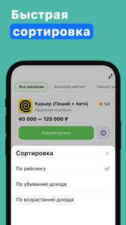 Поиск работы — Вакансии и Работа в России Vitrina 1.0.2. Скриншот 7