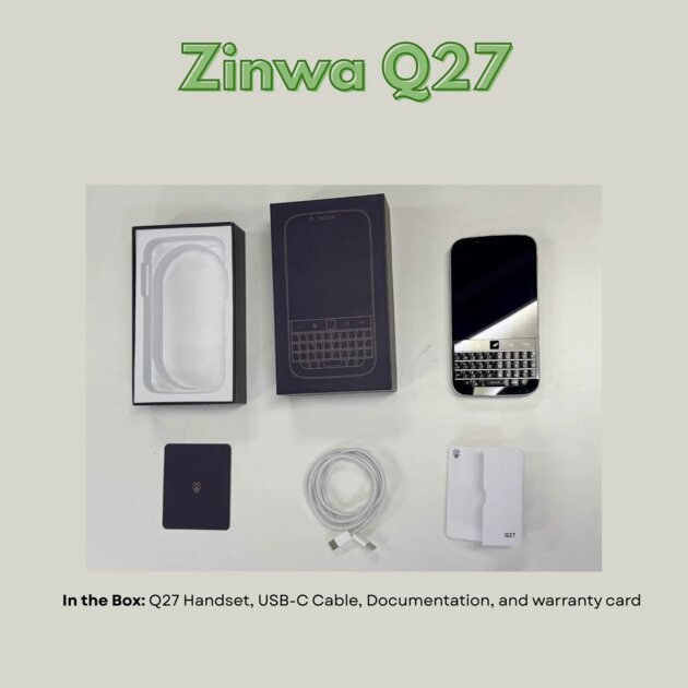 Стартовали предварительные заказы на Zinwa Q27 — телефон, похожий на BlackBerry