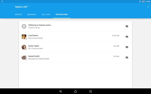 Xperia Link. Скриншот 1