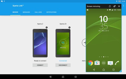 Xperia Link. Скриншот 7
