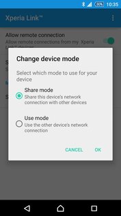 Xperia Link. Скриншот 2