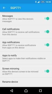 Xperia Link. Скриншот 6