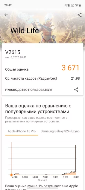 До двух дней автономности, 120 Гц и классная камера: обзор vivo V70 Lite 5G — Производительность и тесты. 10
