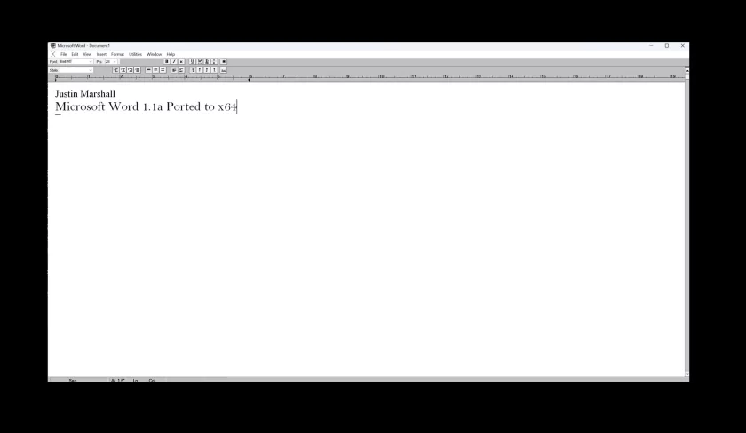 Разработчик перенёс Microsoft Word 1.1a из 1990 года на Windows 11