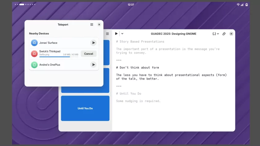 Разработчики GNOME поделились идеями дизайна рабочего стола для будущих релизов