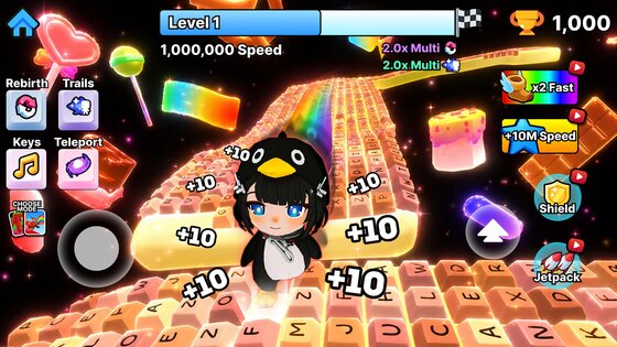 Keyboard Escape: Speed Fast 1.0.6. Скриншот 1