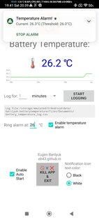 BatteryTemperatureDisplay 1.4. Скриншот 3