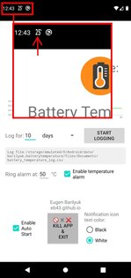 BatteryTemperatureDisplay 1.4. Скриншот 5