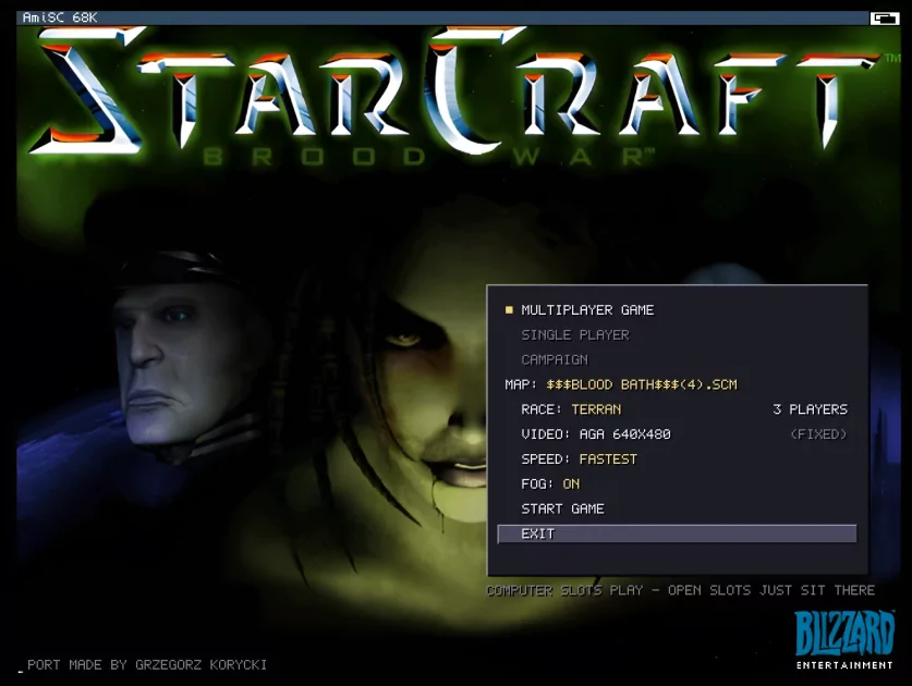 Порт StarCraft: Brood War для Amiga — представлена альфа-версия AmiSC