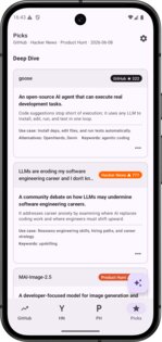 GitHub Trending & Hacker News 1.2.0. Скриншот 4
