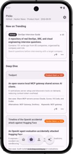 GitHub Trending & Hacker News 1.2.0. Скриншот 5