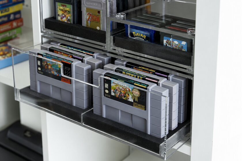 Retro Drawers: система хранения для картриджей появилась на Kickstarter
