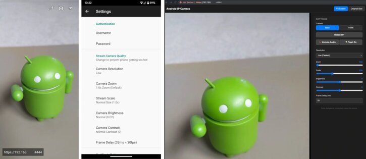 Android IP Camera 0.13.0. Скриншот 1