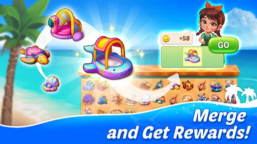 Merge Paradise: Match Puzzle 2.8.9. Скриншот 1